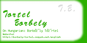 tortel borbely business card
